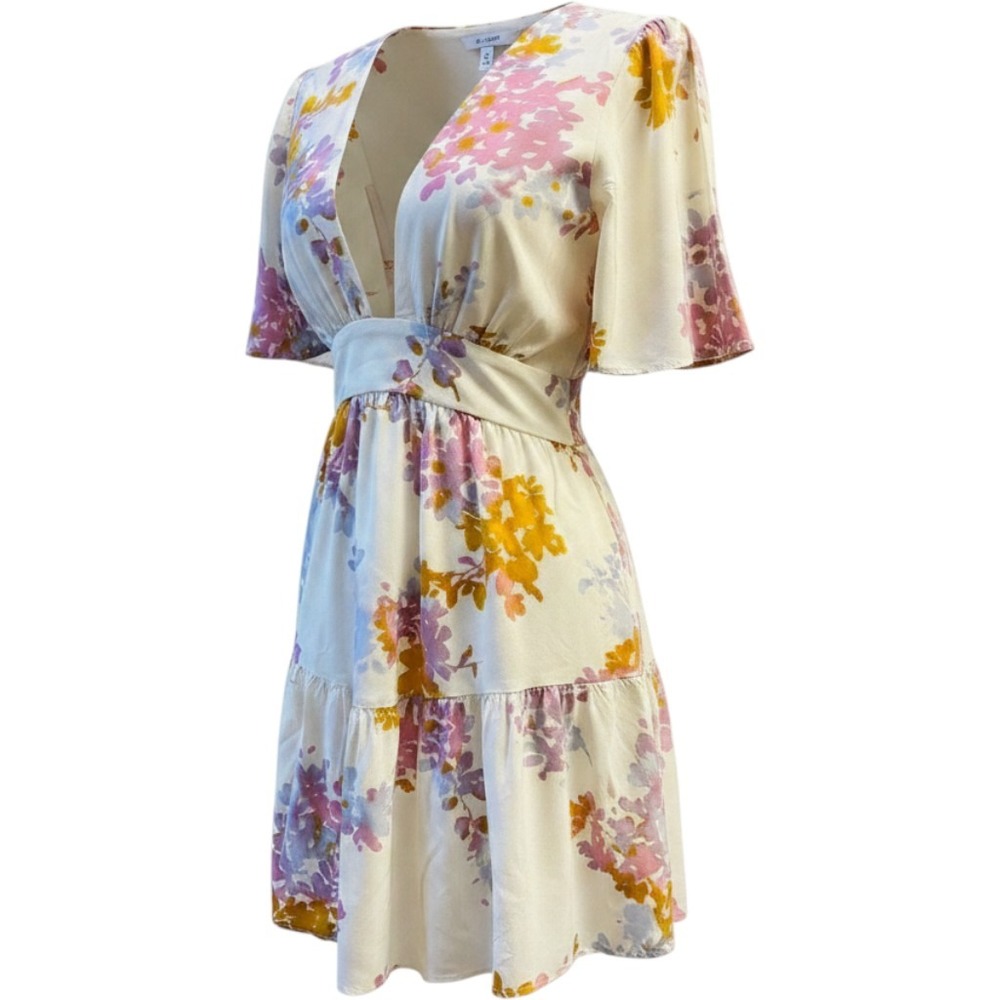 Stillwater The Britton Mini Dress in Wisteria Small Boho Coquette Romantic Fairy